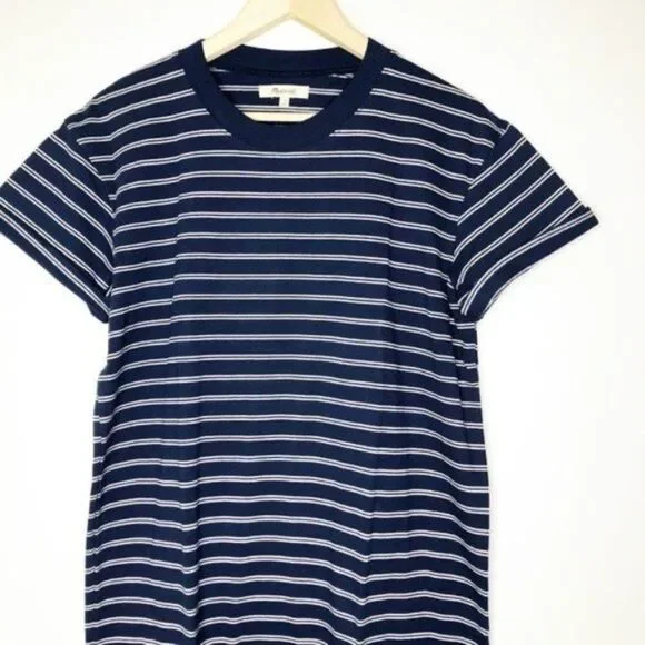 MADEWELL Tina Stripe T-Shirt Dress  - Picture 3 of 9